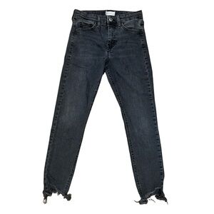 TOPSHOP - Faded Black “Jamie” Petite High Waist Skinny Jeans